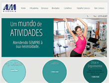 Tablet Screenshot of aguaemovimento.com.br